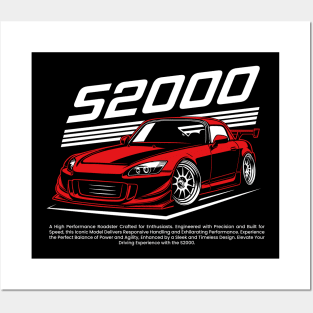 JDM Red S 2000 Touge Posters and Art